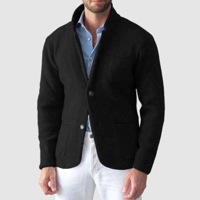 Lightweight Knitted Jersey Blazer Vest