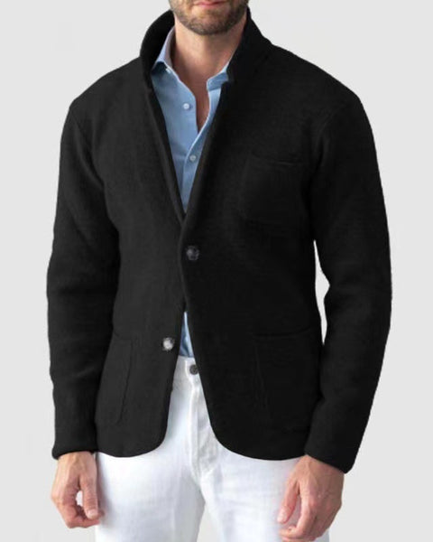 Lightweight Knitted Jersey Blazer Vest