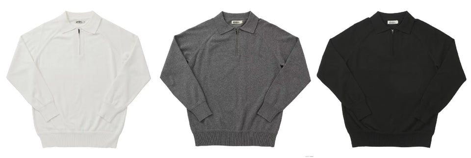 Quarter-Zip Polo Collar Sweater