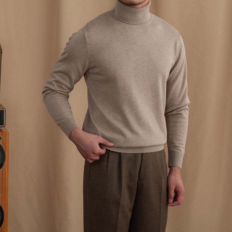 Slim-fit Wool Turtleneck Sweater