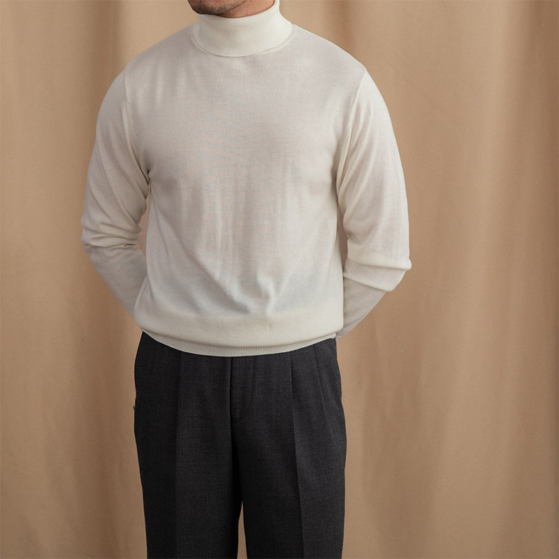 Slim-fit Wool Turtleneck Sweater