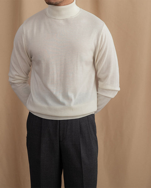 Slim-fit Wool Turtleneck Sweater