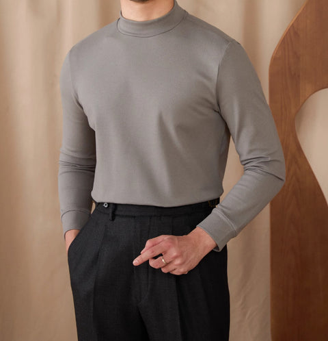 Short Roll-Neck Sweater