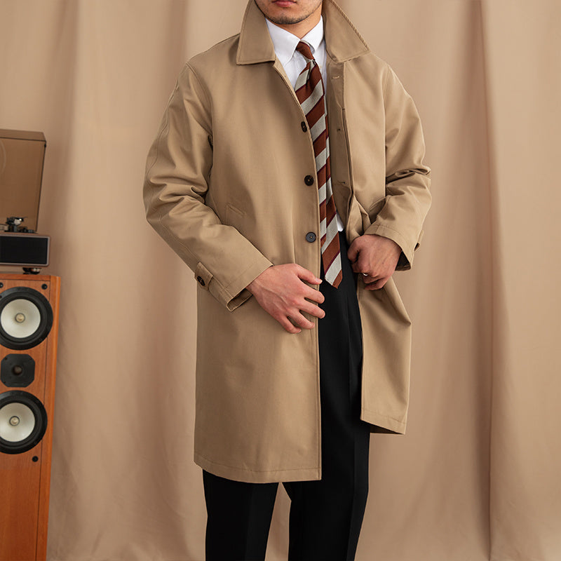 Single Breasted Business Casual Trench Coat