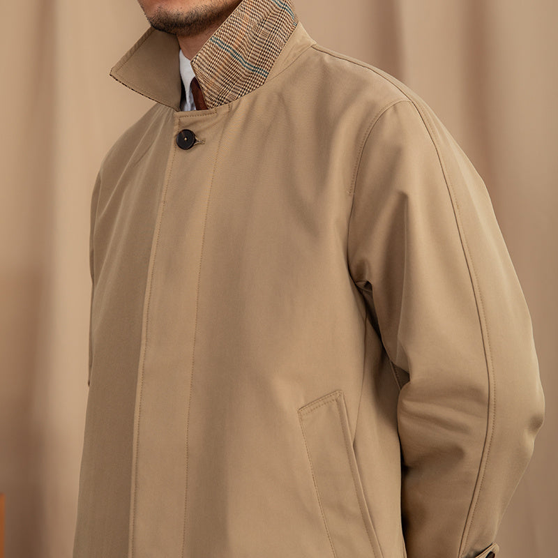 Single Breasted Business Casual Trench Coat