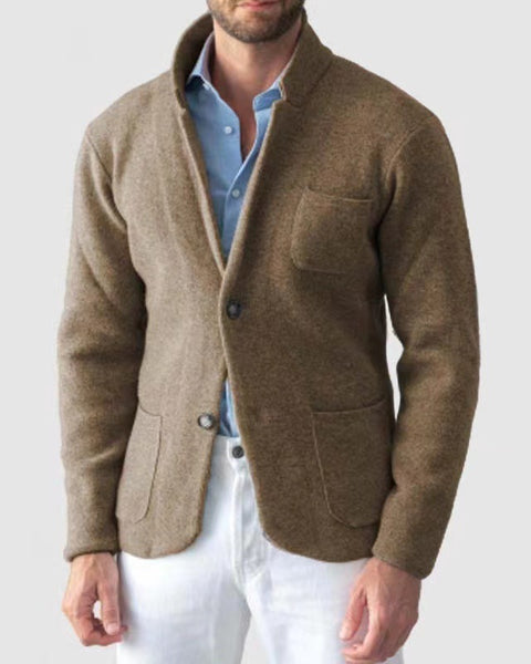 Lightweight Knitted Jersey Blazer Vest