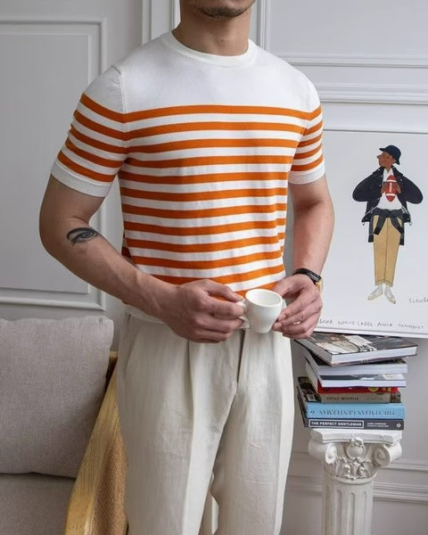 Striped T-shirt Short Sleeve