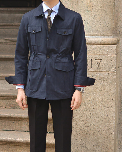 Blue Bretoni Patch Pocket Jacket