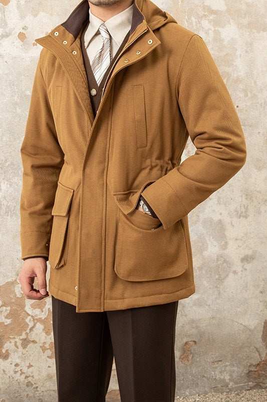 Wool Blend Car Coat