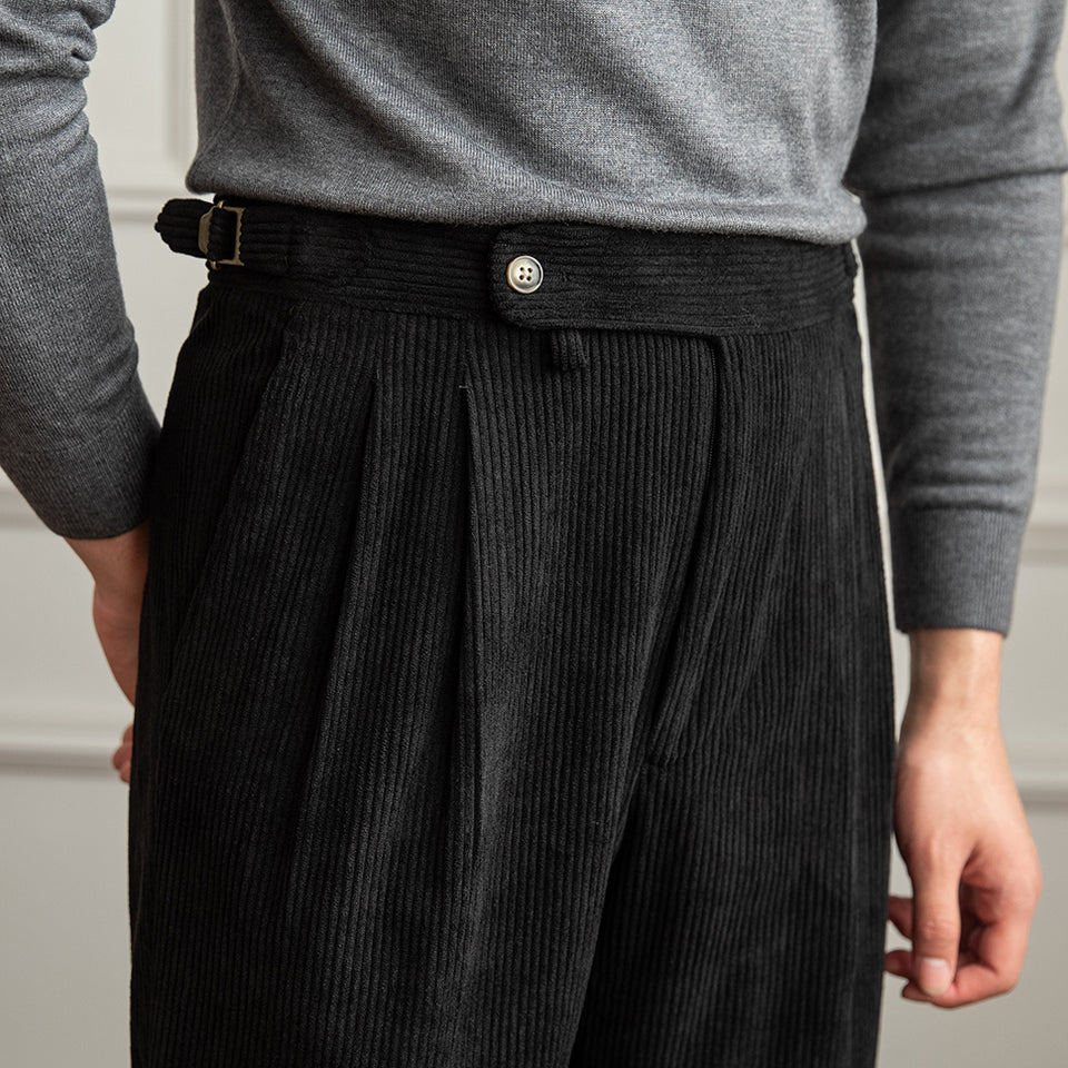 Corduroy Side Adjustable Trousers