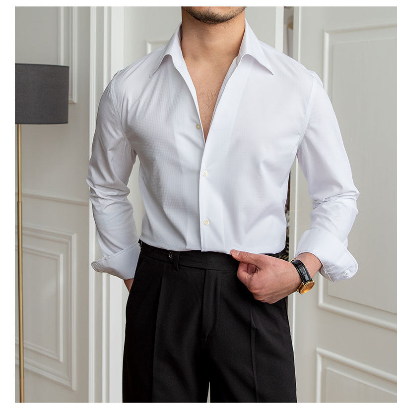 Non-iron Slim-fit Casual Rich Patterend Shirt