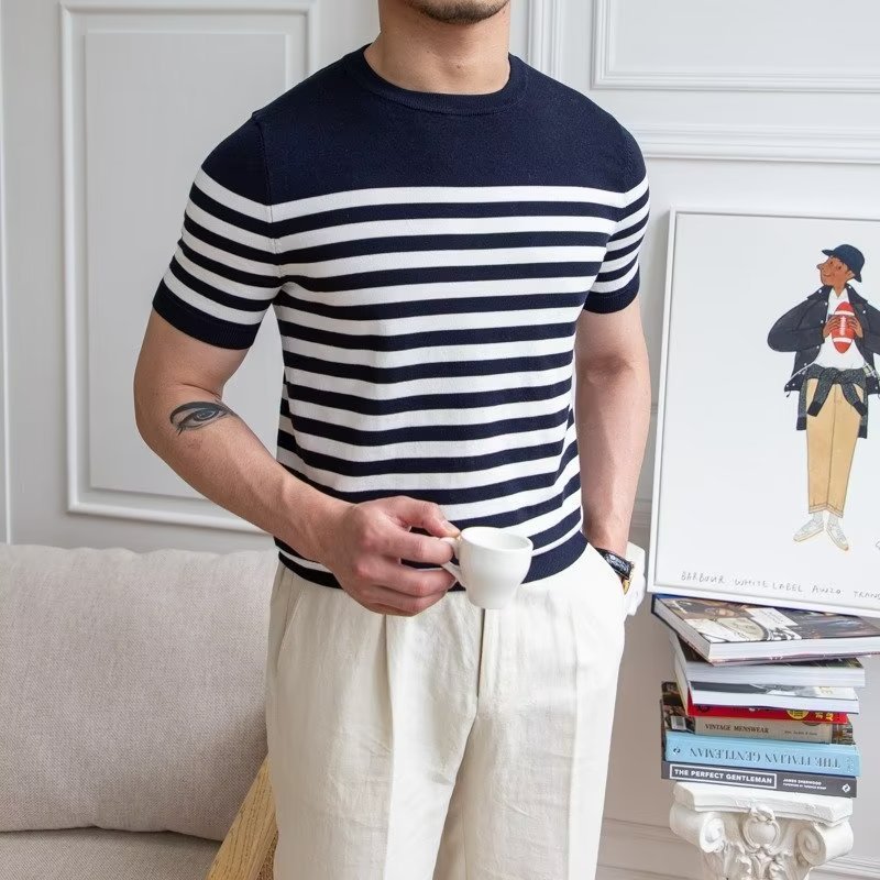 Striped T-shirt Short Sleeve