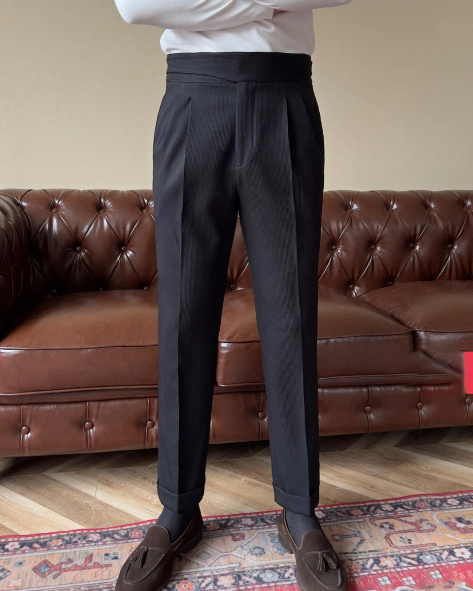 Straight Ribbed Gurkha Trousers