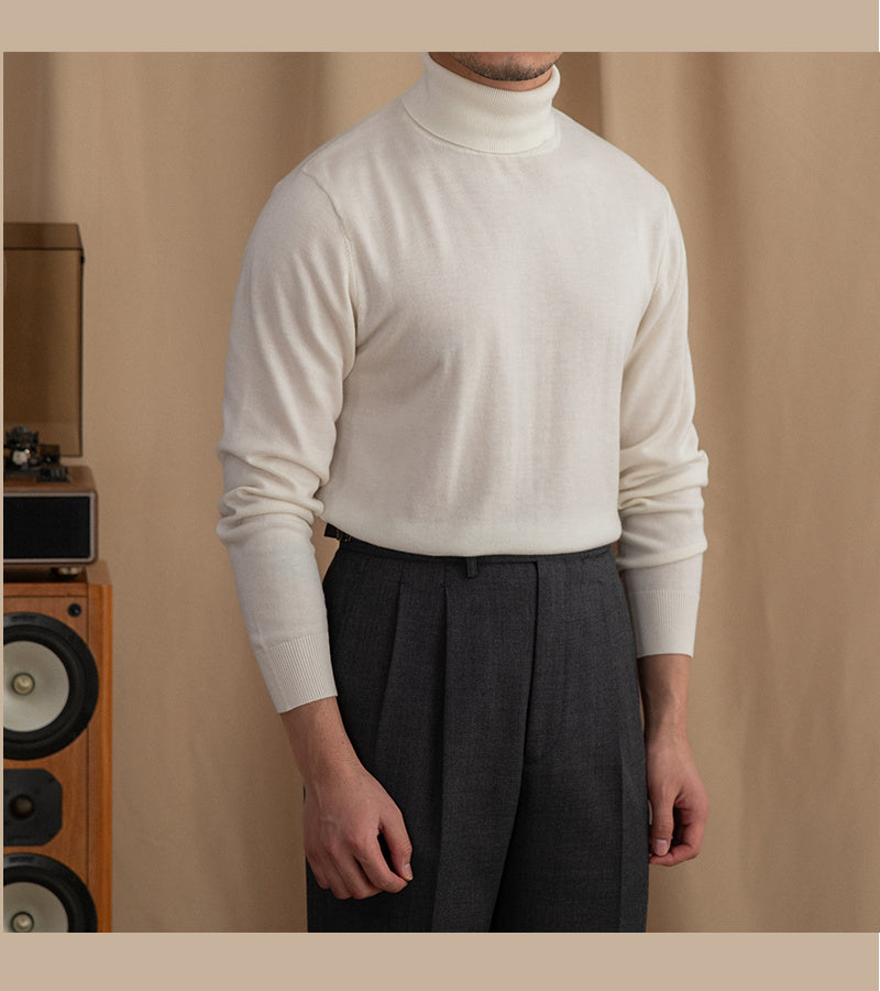 Slim-fit Wool Turtleneck Sweater