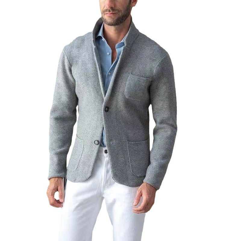 Lightweight Knitted Jersey Blazer Vest