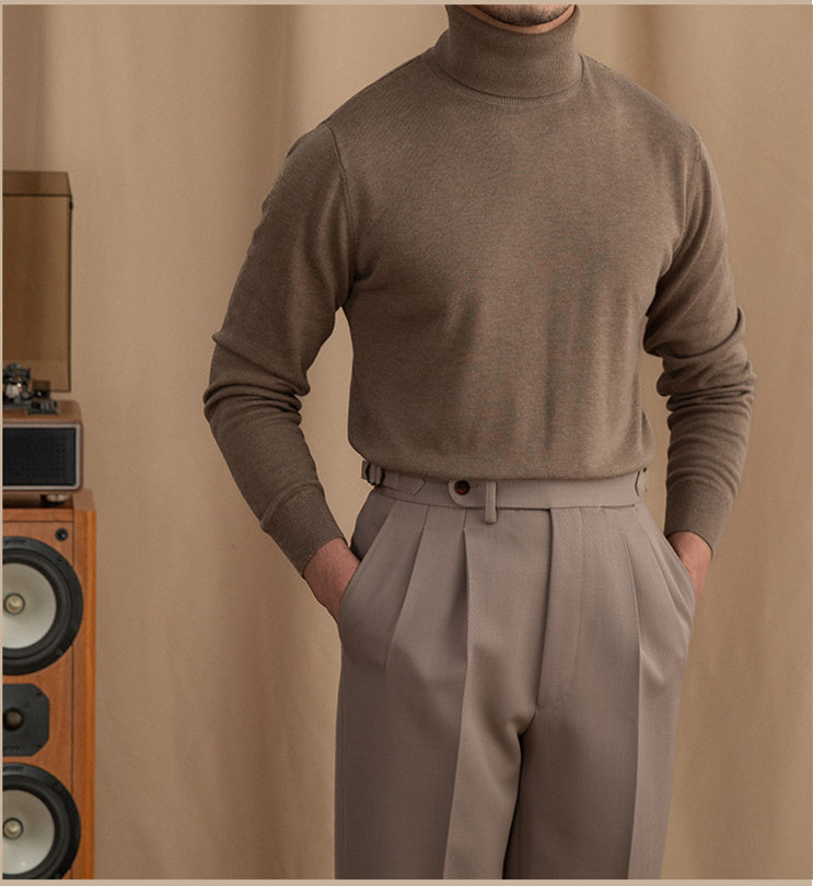 Slim-fit Wool Turtleneck Sweater