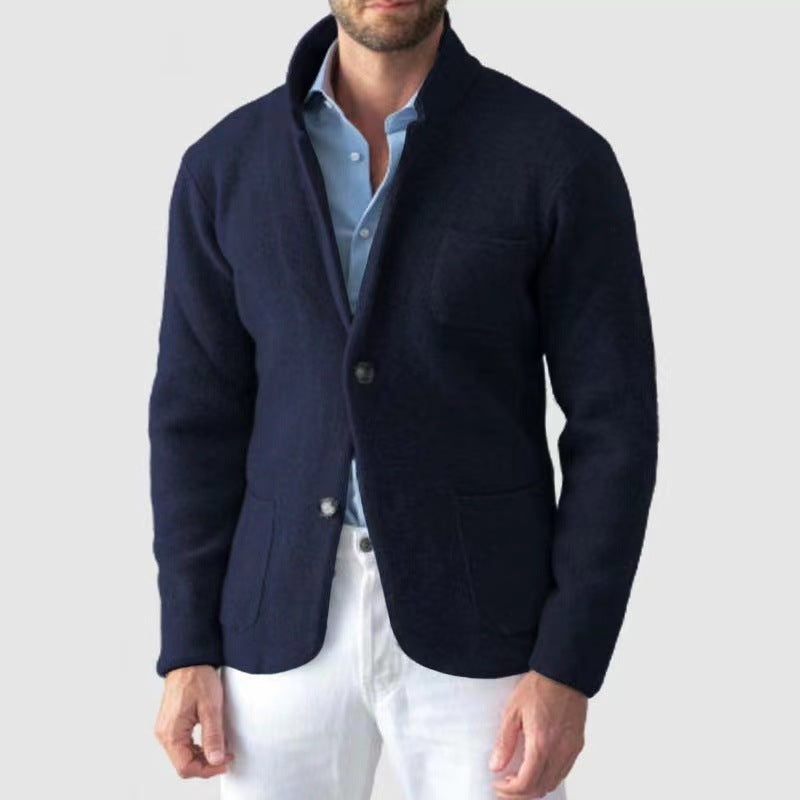 Lightweight Knitted Jersey Blazer Vest