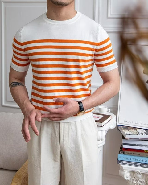 Striped T-shirt Short Sleeve