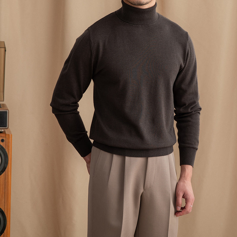 Slim-fit Wool Turtleneck Sweater