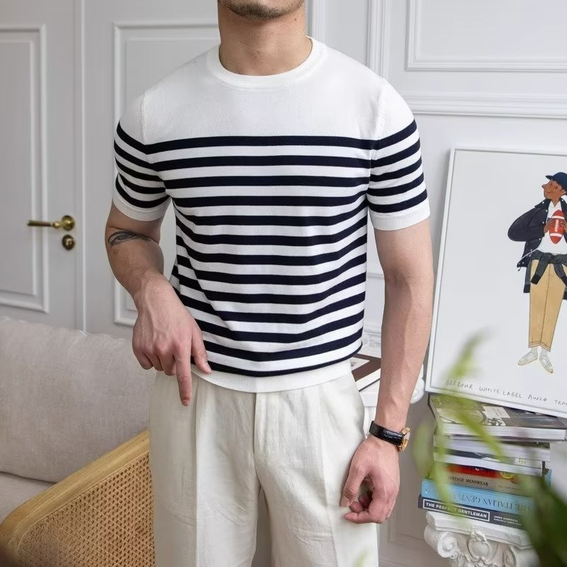 Striped T-shirt Short Sleeve