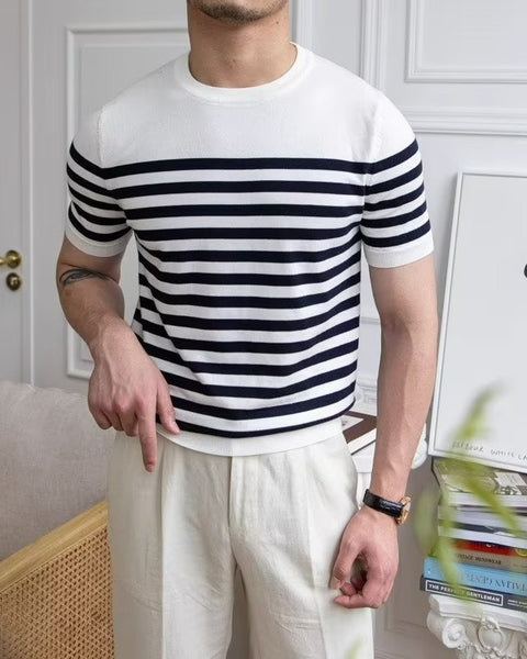 Striped T-shirt Short Sleeve