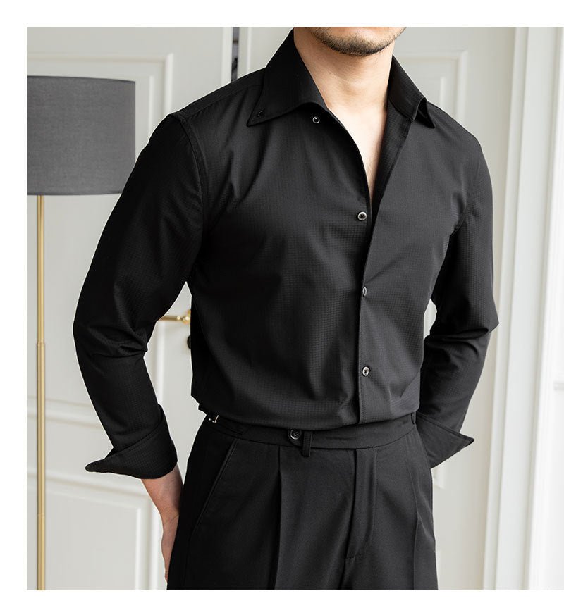 Non-iron Slim-fit Casual Rich Patterend Shirt