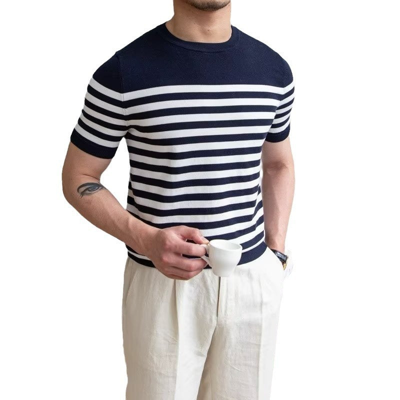 Striped T-shirt Short Sleeve