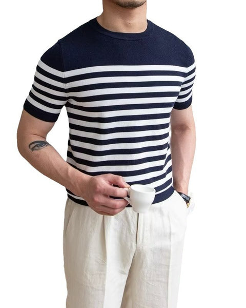 Striped T-shirt Short Sleeve